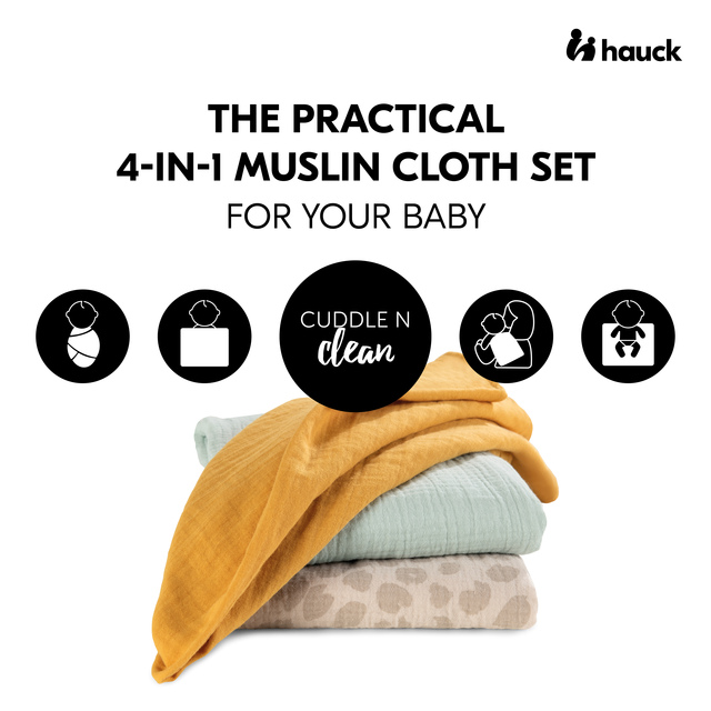Cuddle N Clean 3Set 3 colour mix Honey/Mint/Leo Natural