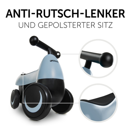 Anti-Rutsch-Lenker und gepolsterter Sitz