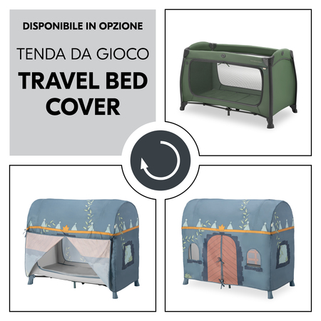 Con la Travel Bed Cover per la tenda da gioco