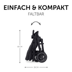 Einfacher Transport dank kompaktem Faltmaß