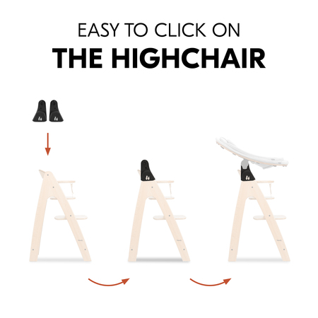 Simply click on the highchair