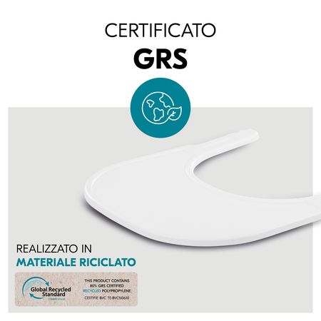 Materiale sostenibile e certificato GRS