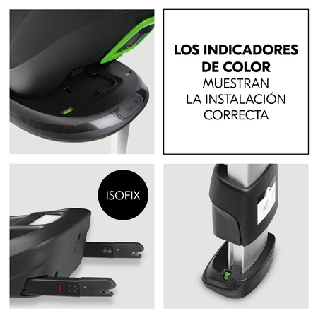 Instalación fiable y sencilla mediante ISOFIX