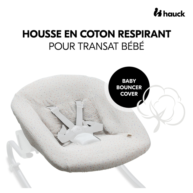 Baby Bouncer Cover Beige Dots