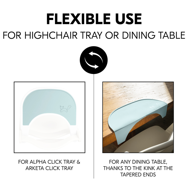 Highchair Tray Mat Fox Mint