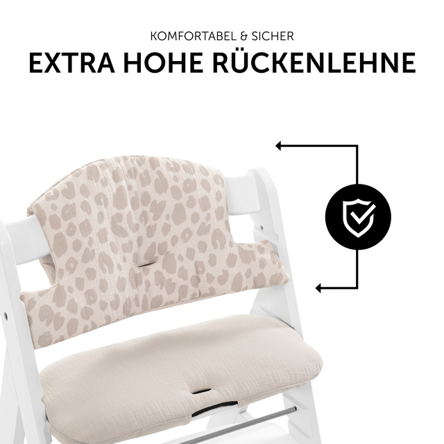 Highchair Pad Select  Muslin Leo Natural