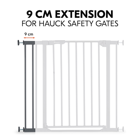 Extension compatible with safety gates by hauck