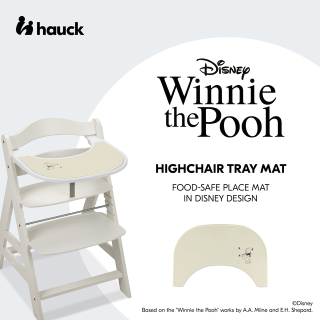 Highchair Tray Mat Pooh Dusty Beige