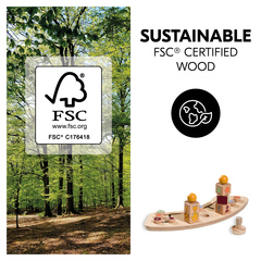 Toy made of sustainable wood