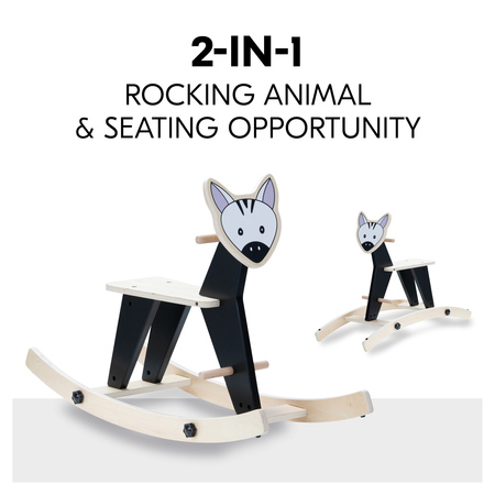 2-in-1 rocking animal and seating opportunity