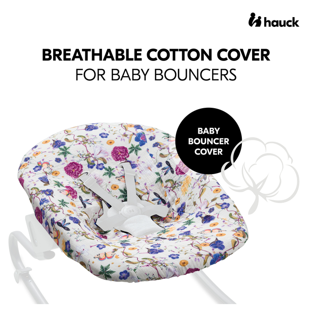 Baby Bouncer Cover Floral Beige