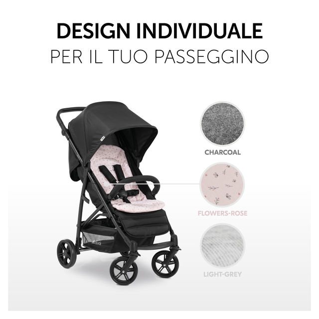 Pushchair Seat Liner  Flowers Rose