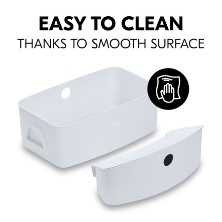 Hassle-free cleaning thanks to the smooth surface