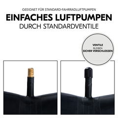 Einfaches Luftaufpumpen durch Standardventile