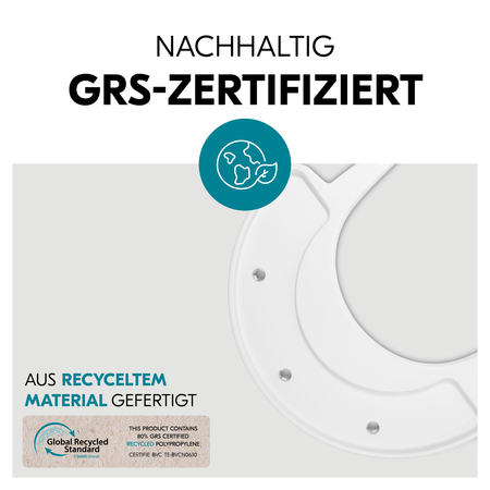 Nachhaltiges und GRS-zertifiziertes Material