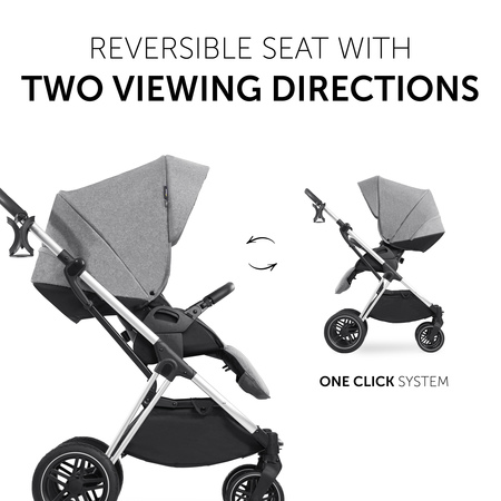 Reversible seat with two viewing directions