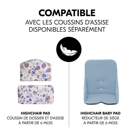 Compatible avec coussin d'assise doux en option