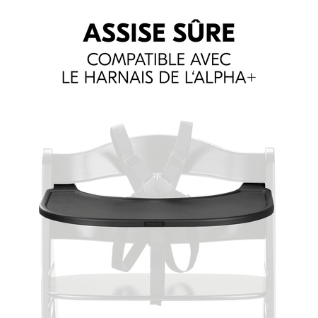 Assise sûre avec tablette et harnais de la chaise