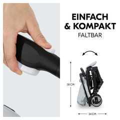 Einhändig faltbar und komfortabel zu tragen