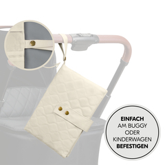 Einfach am Kinderwagen zu befestigen dank Schlaufe