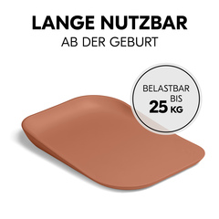 Lange nutzbar ab der Geburt bis zu 25 kg