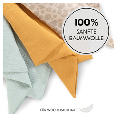 100% sanfte Baumwolle für weiche Babyhaut