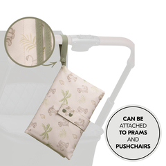 Easy to attach to the pram thanks to the loop