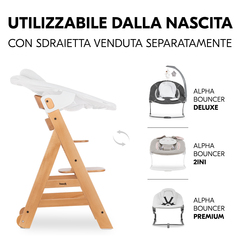Uso dalla nascita con le sdraiette Hauck separate