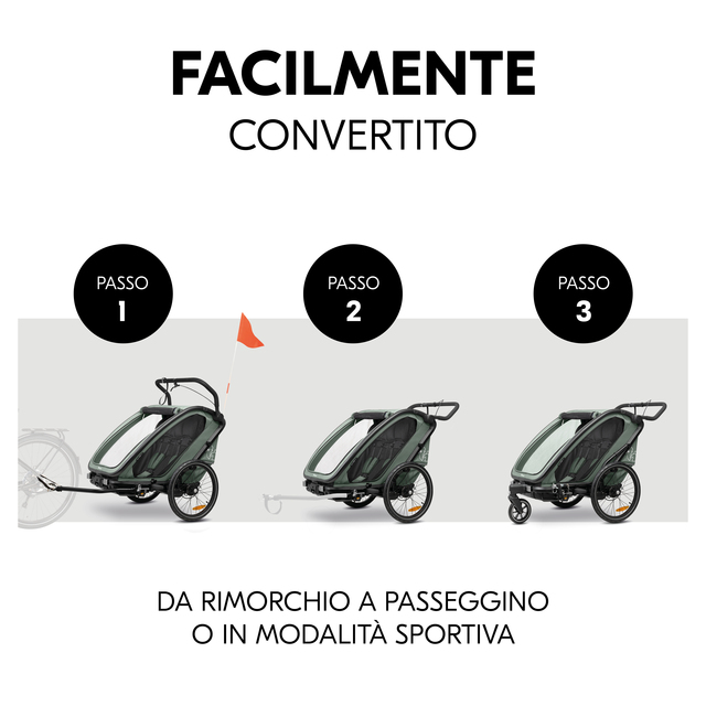 Bike N Walk Duo Dark Green