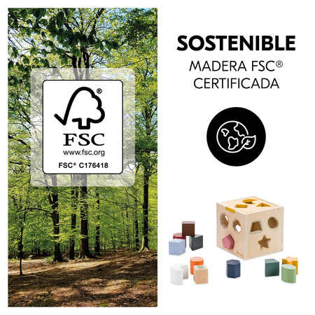 Juguete sostenible fabricado con madera FSC®