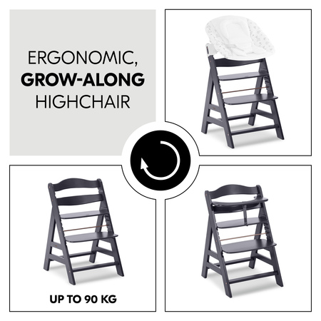 An ergonomic, grow-along highchair for life