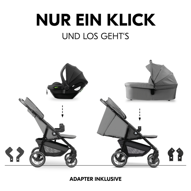 Shop N Care Trio Set Grey