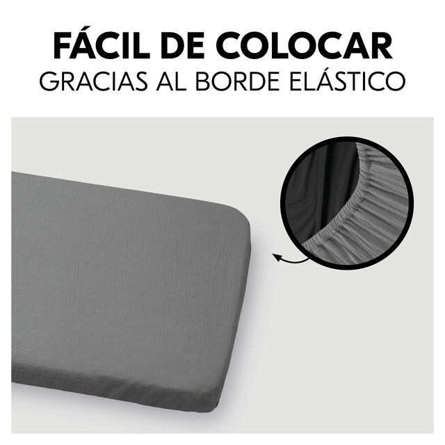 Travel Bed Matress Cover Dark Grey