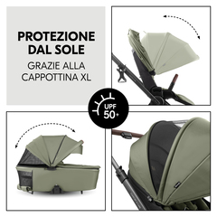Cappottina XL per la massima protezione dal sole