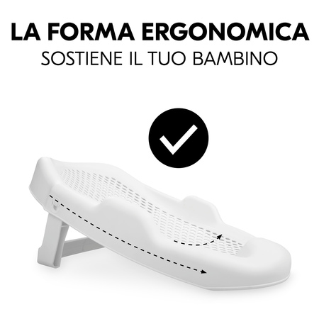 La forma ergonomica sostiene il neonato 