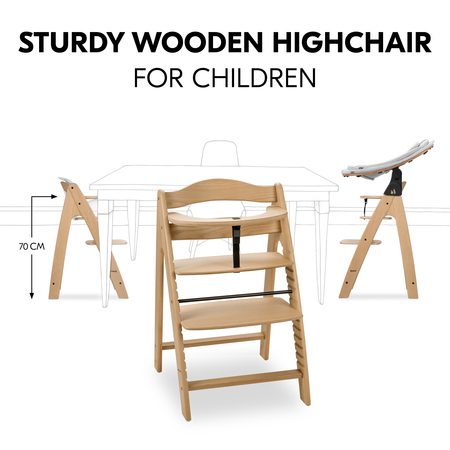 A sturdy highchair for children