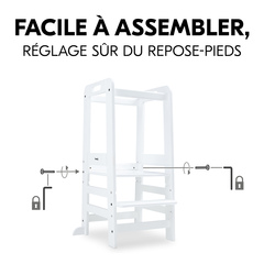 Montage facile, réglage sûr de la planche