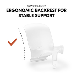 Ergonomic backrest for stable support
