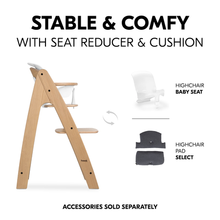 Stable & comfortable with seat reducers & cushions