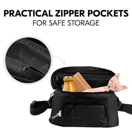 Reliably stowed away thanks to the zip