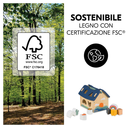 Gioco sostenibile in legno approvato FSC®