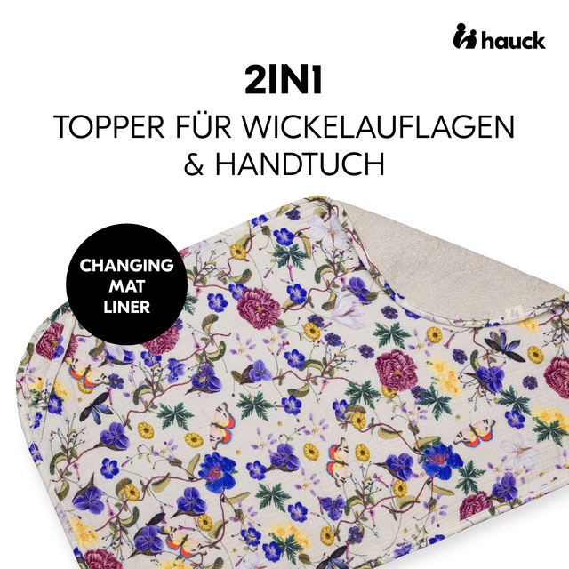 Changing Mat Liner Floral Beige