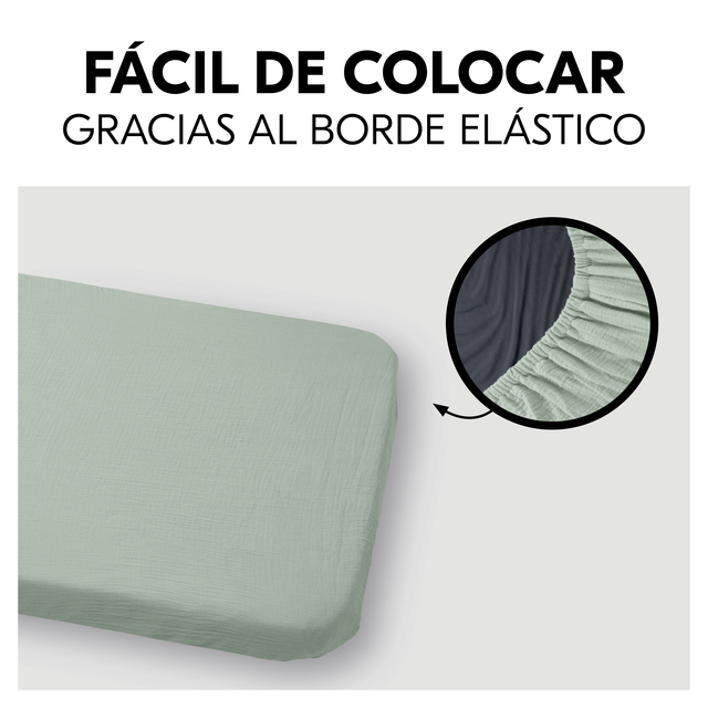 Travel Bed Matress Cover Sage