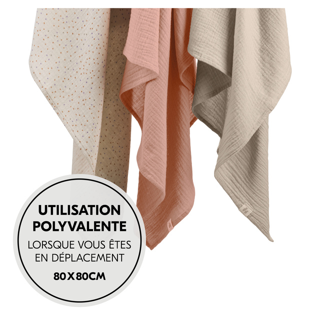 Cuddle N Clean 3Set Beige Dots/Cork/Beige