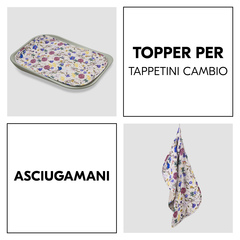 Telo per fasciatoio e asciugamano in uno