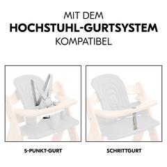 Mit dem Hochstuhl-Gurtsystem kompatibel