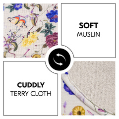 Soft muslin meets cuddly terry cloth