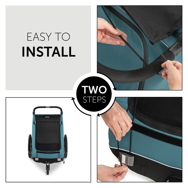 Bike Trailer Sunshade Black