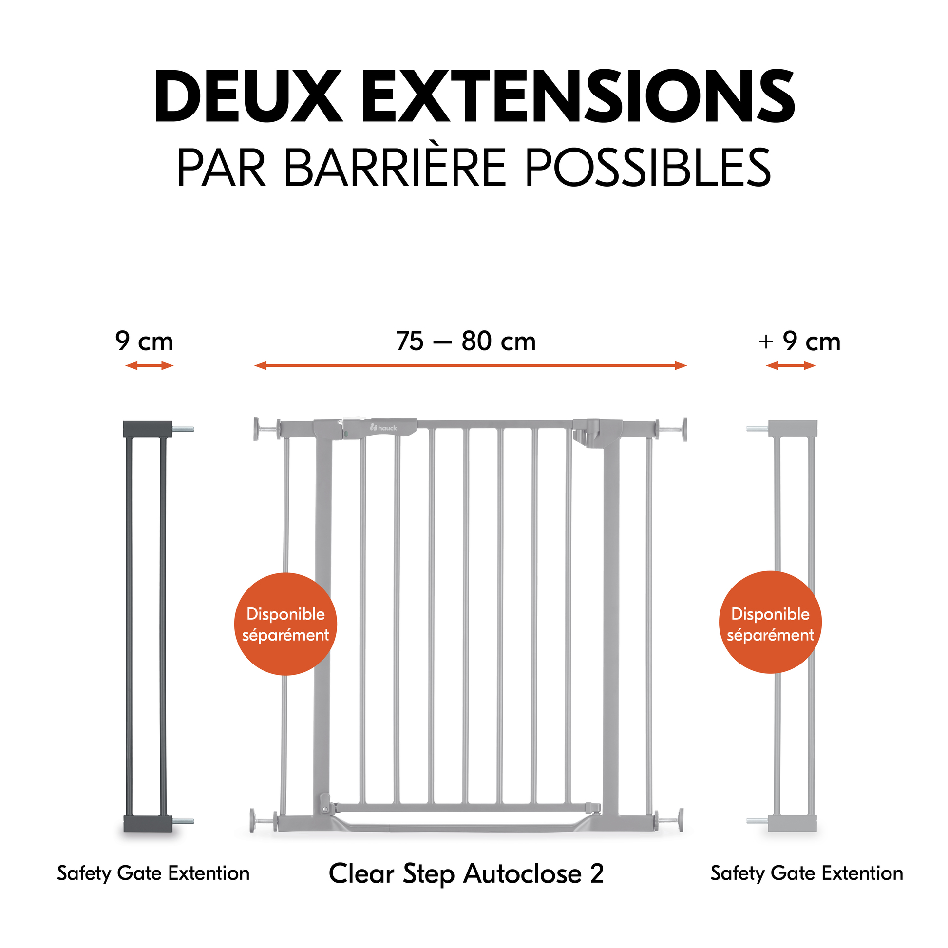 Safety Gate Extension 9 cm