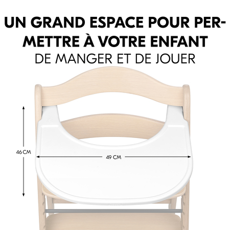 Beaucoup d'espace pour manger et jouer